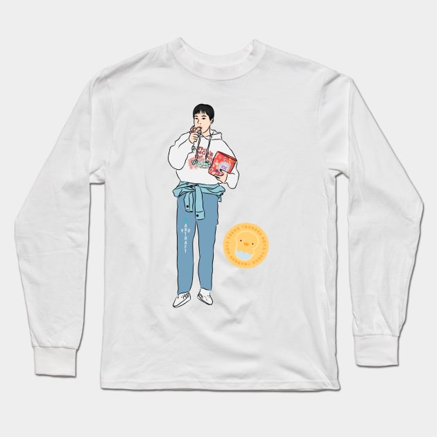 Xiumin in Ceo Dol Mart Korean Drama Long Sleeve T-Shirt by ArtRaft Pro